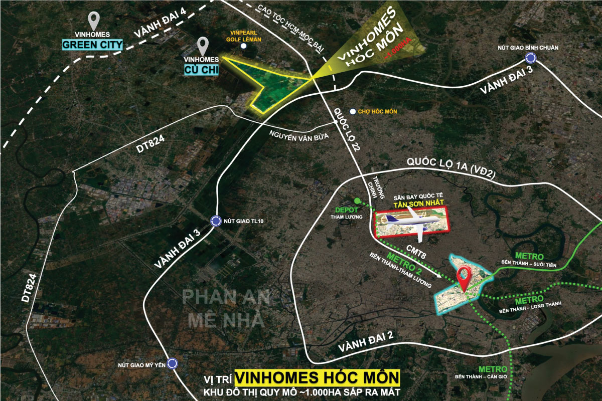 vị trí vinhomes saigon park